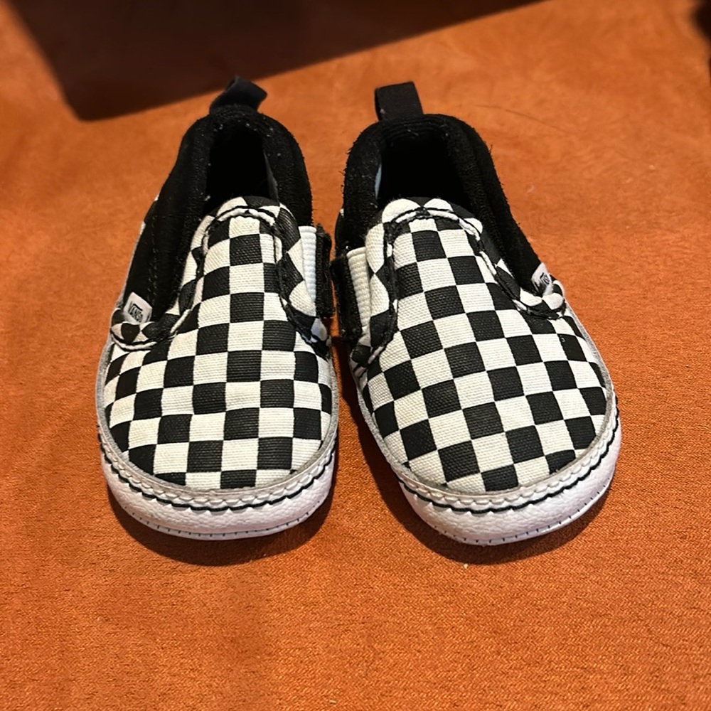Vans Checkered Crib Shoes Size 3